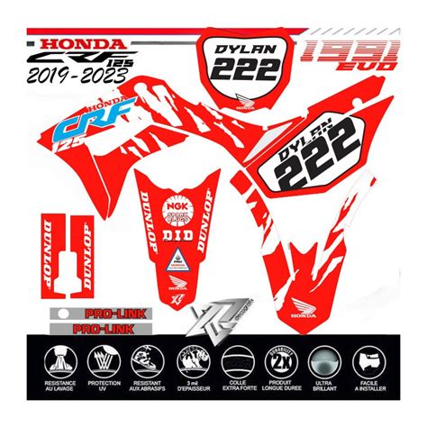 Kit Deco Crf Replica Decografix Couleur Noms Pr Noms