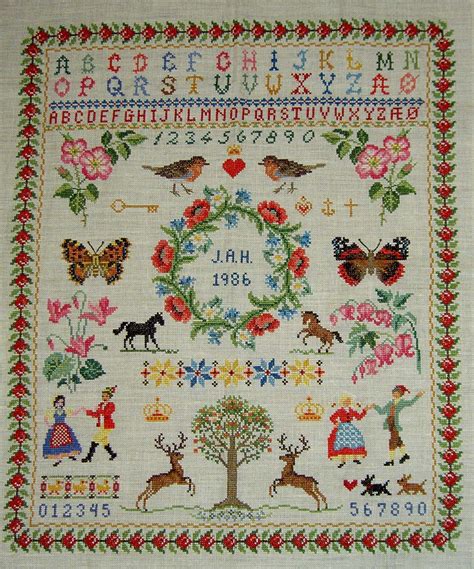 Free Embroidery Sampler Pattern Polfspiritual