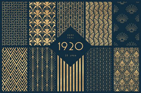 1920 Art Deco Seamless Patterns Artofit