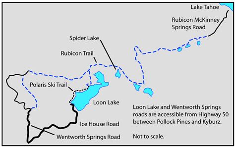 Rubicon Trail California Map - Sibyl Fanechka