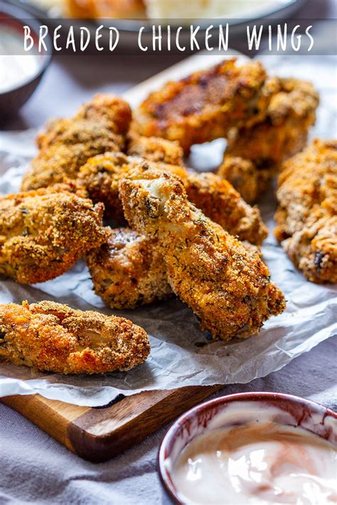 Breaded Chicken Wings Recipe Appetizer Addiction