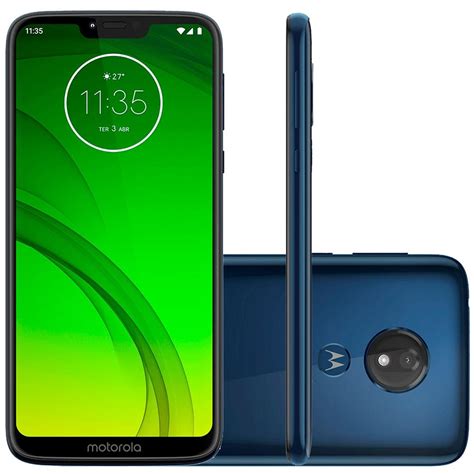 Smartphone Motorola Moto G7 Power 32GB 12MP Tela 6 2 Azul Navy