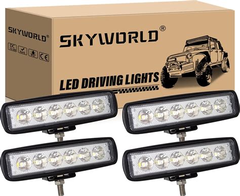 Amazon Skyworld Inch Led Light Bar W Spot Beam Led Work Lights