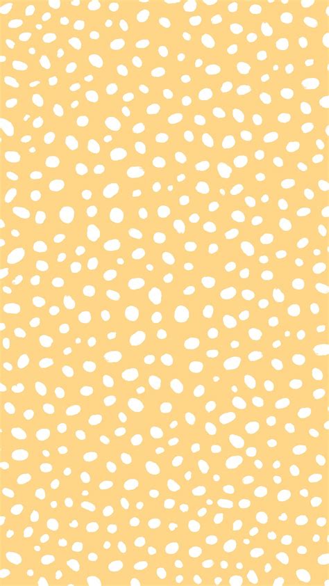 Yellow Polka Dots Wallpaper