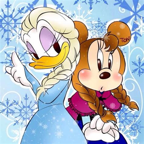 Mickey Mouse In Frozen