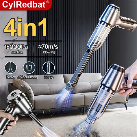 CylRedbat 4in1 Air Duster Blower Cordless Vacuum Cleaner 15000Pa Air