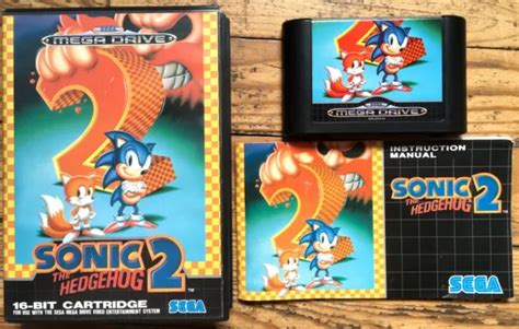 BE SONIC 2 The Hedgehog Complet Boîte Notice Sega Megadrive Pal Euro