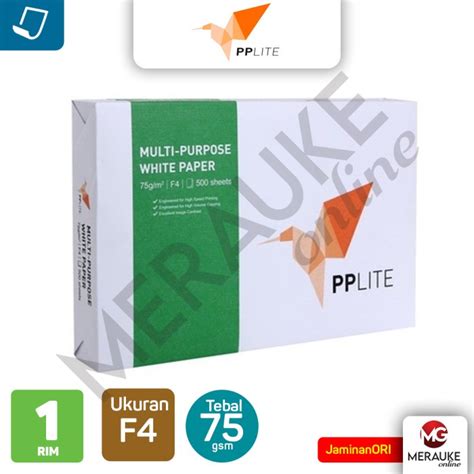 Jual KERTAS HVS PP LITE F4 75 GSM Shopee Indonesia