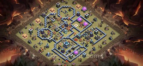 Best Anti 3 Stars War Base TH13 with Link, Anti Everything - Town Hall ...