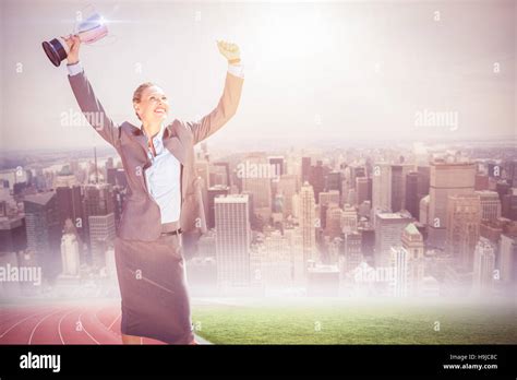 Lifting Trophy Hi Res Stock Photography And Images Alamy
