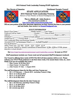 Fillable Online Nega Bsa Boy Scouts Of America Northeast Georgia