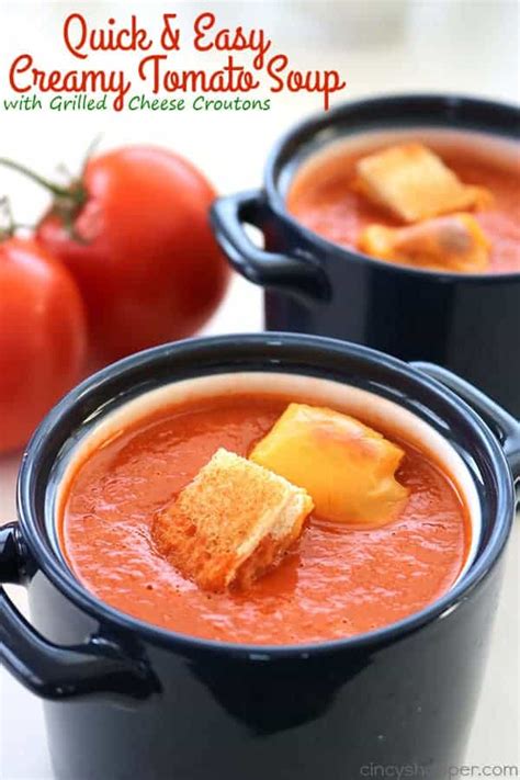 Quick And Easy Creamy Tomato Soup Cincyshopper