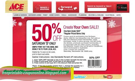 Printable Coupons Ace Hardware Coupons