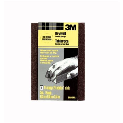 3M Fine/Medium Drywall Sanding Sponge, 3.75 x 2.625 x 1 in - Kroger