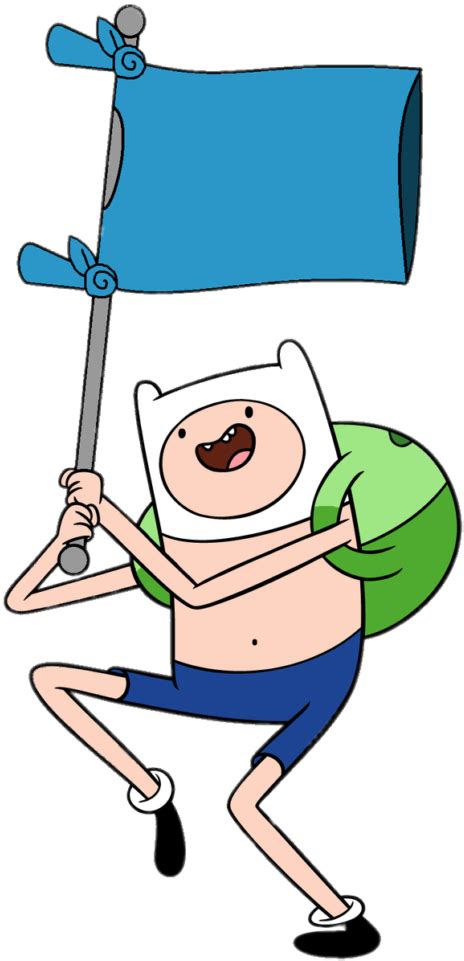 Adventure Time Finn Holding T Shirt Flag Adventure Time Finn Png