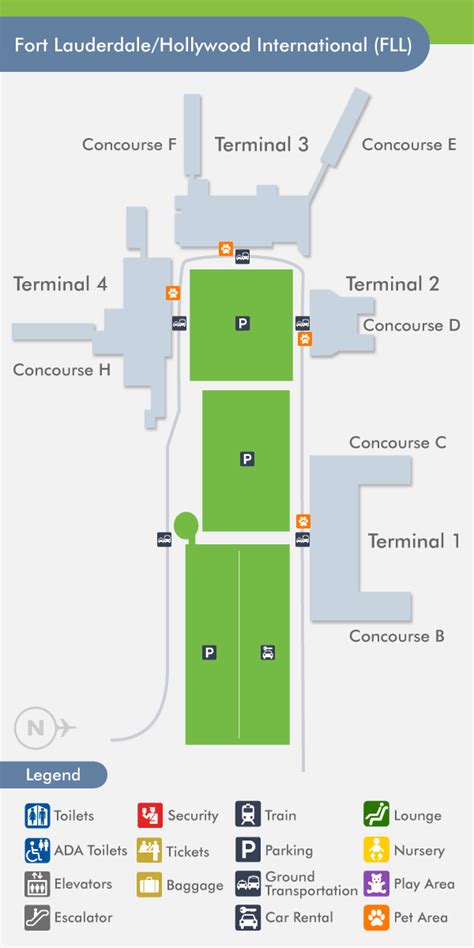 Fort Lauderdale Airport Diagram