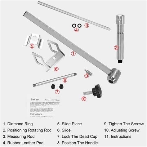 Professional Bicycles Derailleur Hanger Alignment Gauge Measure