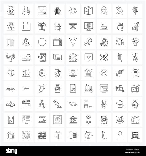 Modern Vector Line Illustration Of Simple Line Icons Of Arrow