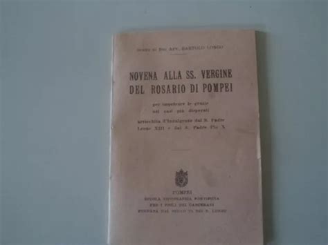 NOVENA ALLA MADONNA Vergine Del Rosario Di Pompei Bartolo Longo