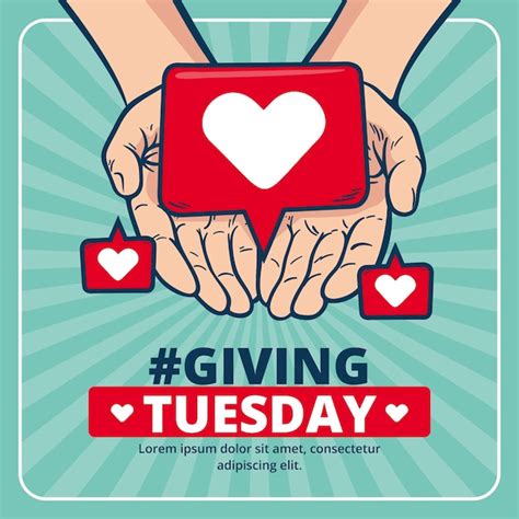 Premium Vector Hand Drawn Giving Tuesday Illustration