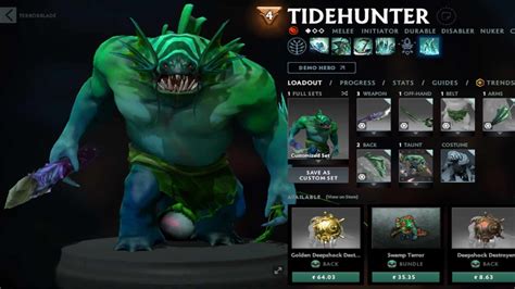 Dota Tidehunter Set