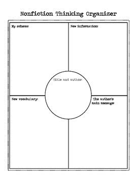 Nonfiction Graphic Organizer for Reading or Content Areas by Stacey Maxson