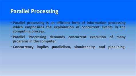 Parallel Processing Pipelining In Computer Architecture Prof