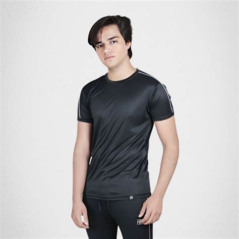 Charcoal And Black Raglan Full Sleeves T Shirt Brocode Clothing