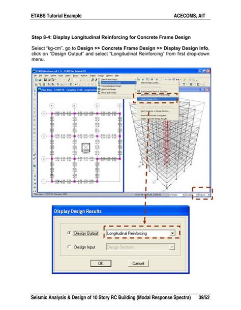 Etabs Example Rc Building Seismic Load Response Pdf