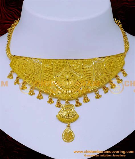 Buy Bridal Gold Choker Necklace Design Forming Gold Jewellery