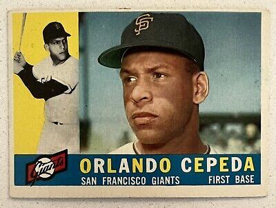 HOF Orlando Cepeda 1960 Topps 450 EX San Francisco Giants EBay