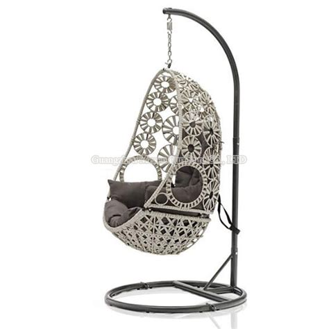 Garden Balcony Outdoor Hanging Egg Shaped Rattan Wicker Swing Chair China Swing Chair And