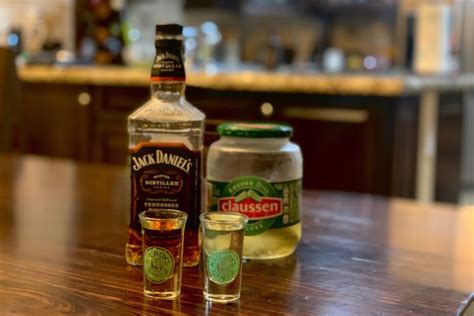 Whiskey Pickleback Shot Recipe | Inspire • Travel • Eat