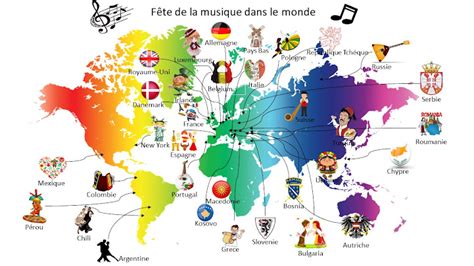 Votez Pour La La Carte Du Monde Des Musiques Interactive