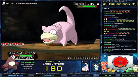 Live Shiny Slowpoke Cave Dexnav Encounters In Pokemon Oras Youtube