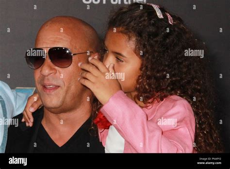 Vin Diesel, Hania Riley Sinclair 04192017 The World Premiere of 