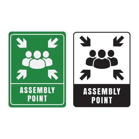 Premium Vector | Assembly point icon. assembly point symbol. vector ...