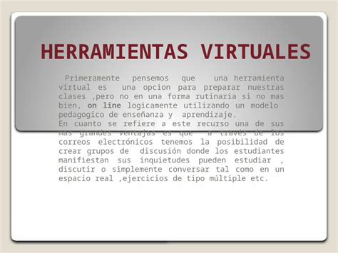 Pptx Diapositivas Herramientas Virtuales Dokumentips