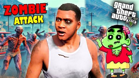 Franklin Shinchan And Chop Survived Zombie Virus In Gta Zombie