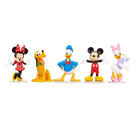 Disney Mickey Mouse Collectible Figure Set - 5 Pieces - Walmart.com ...