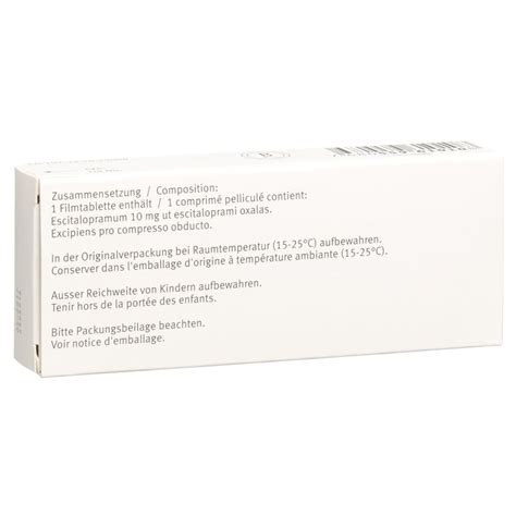 Cipralex Cpr Pell 10 Mg Blist 28 Pce Commander En Ligne