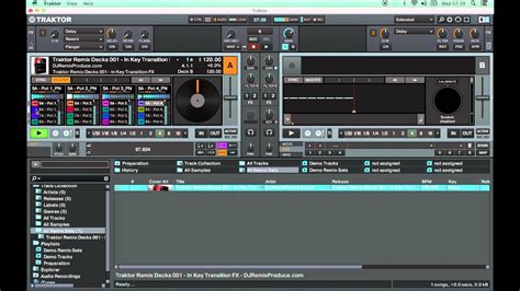 Traktor Remix Decks In Key Transition Fx Youtube