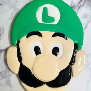 XL 12 Inch Luigi Cookie Cutter Cookie Cake Mario Luigi Etsy