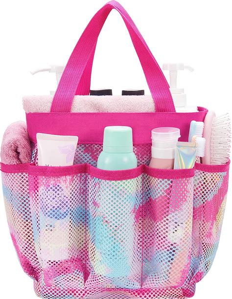 Wawsam Tie Dyed Mesh Shower Caddy For Dorm Room Essentials X X