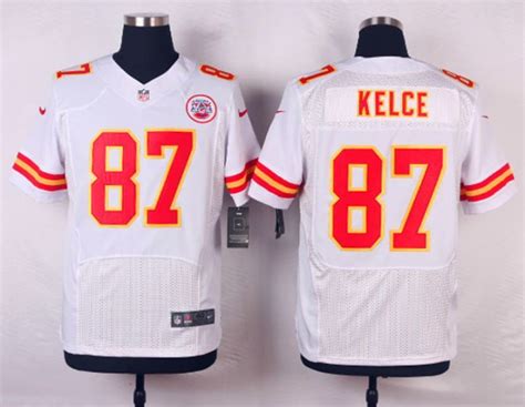 Men Kansas City Chiefs Travis Kelce White Elite Nike Nfl Jerseys