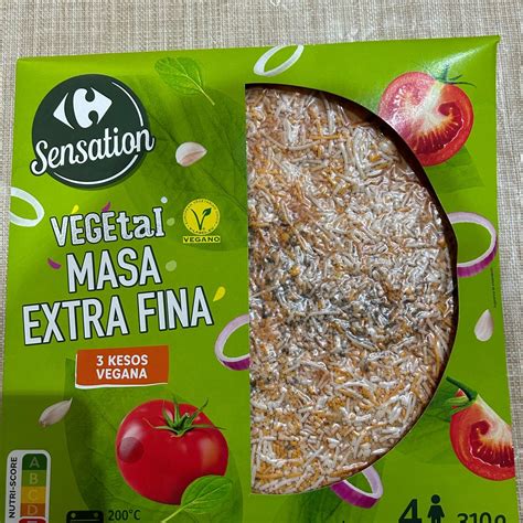 Carrefour Sensation Pizza Vegetal Masa Fina 3 Kesos Vegana Reviews