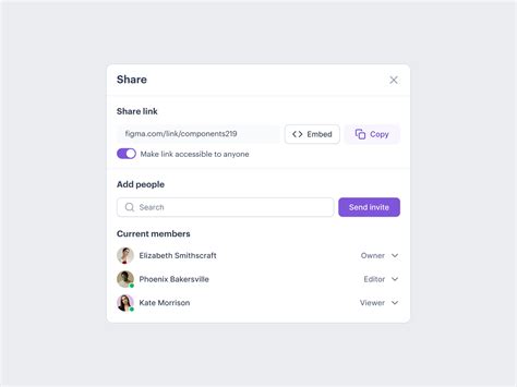 Share Link Modal By Bayo Faleke On Dribbble