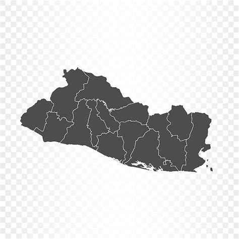 Mapa De El Salvador Aislado En Transparente Vector Premium