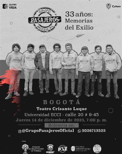 Grupo Musical Pasajeros A Os Memorias Del Exilio Seremos