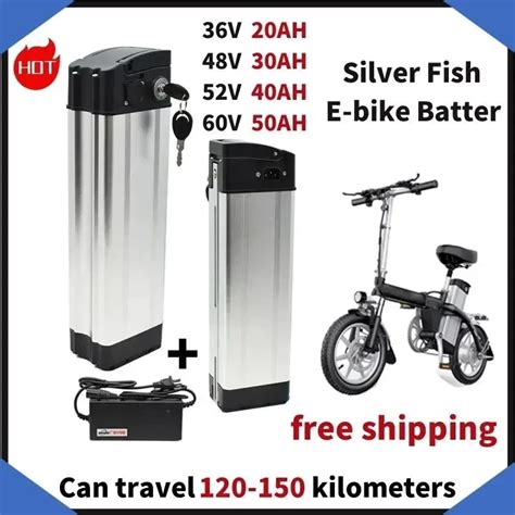 Ultra Low Price 18650 52v 100ah Silver Fish Lithium Electric Bicycle